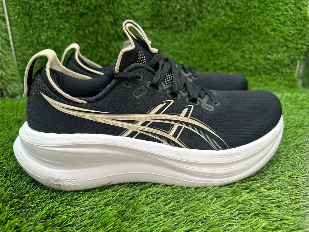 Asics Gel-Nimbus 28 1012B899 Athletic Sneaker Women 10 Black Knit Running Sports